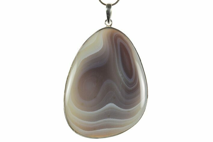Botswana Agate Pendant (Necklace) - Sterling Silver #369858